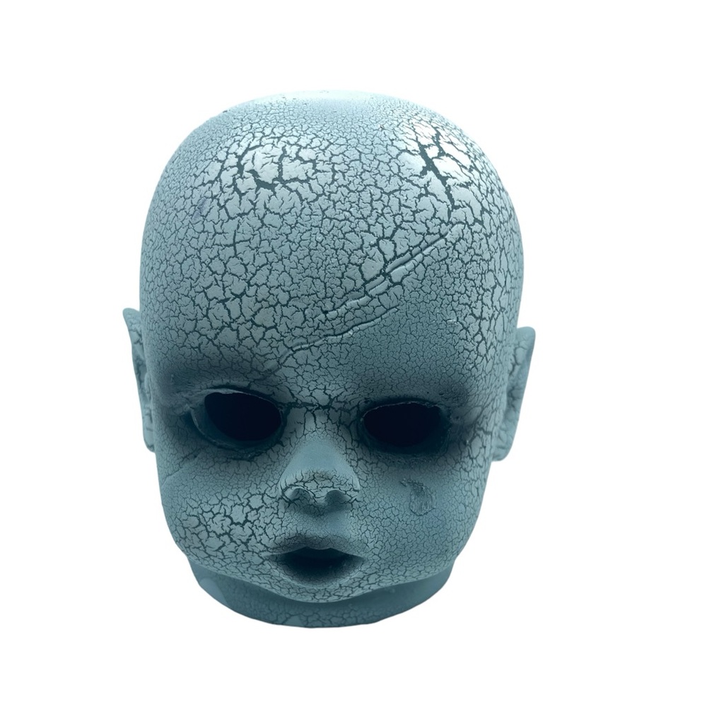 🎃🔪🩸😱😈Creepy Doll Head - Halloween or Goth Decoration